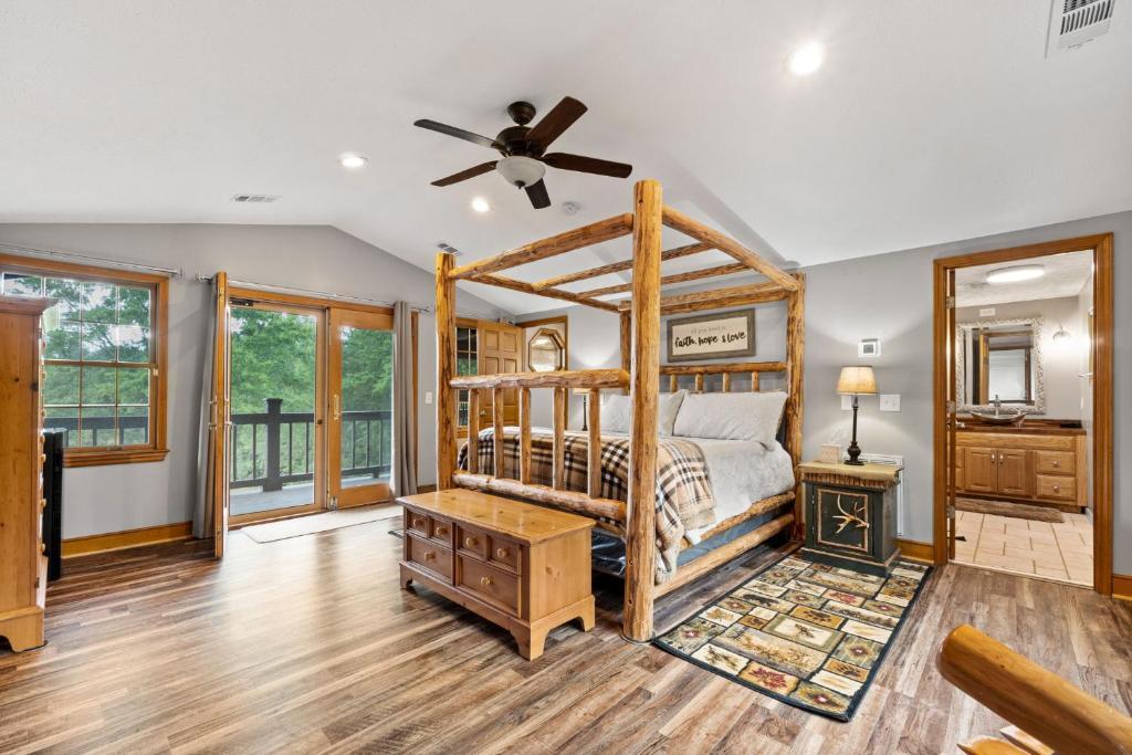 Refuge Ranch Retreat Log Cabin Lake 53+ Acres โลคัสท์โกรฟ ภายนอก รูปภาพ